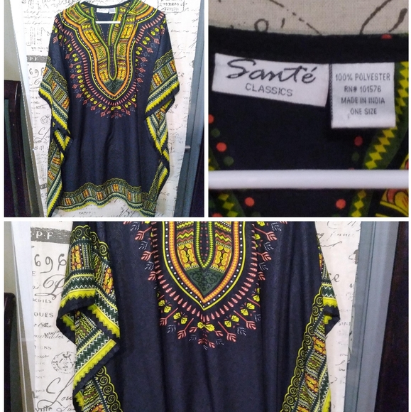 sante classic Dresses & Skirts - (#54) Sante classic Muumuu Kaftan Dress One Size Blue